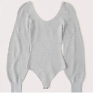 Abercrombie & Fitch Scoop Neck Knit Bodysuit Top S